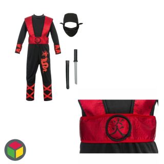 🥷👻 Pozor! Nindžové dorazili na Halloween! S tímto kostýmem se každé dítě promění v tichého bojovníka temných nocí. Kápi,...